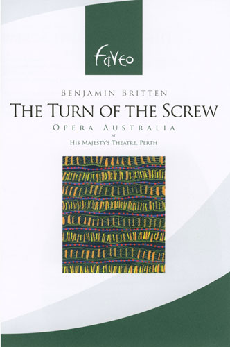 The Turn of the Screw, opera music dvd, cover painting image by Ernie Gerzabek contemporary artist 