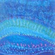 ocean inspired abstract blue painting by contemporary Australian painter