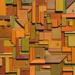 contemporary  geometric wall sculpture bas-relief artwork