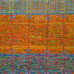 Broadband colourful original abstract painting masterpiece